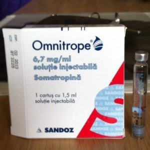 Omnitrope (Somatropin) 30 IU Injection Cartridge - 10mg/1.5ml